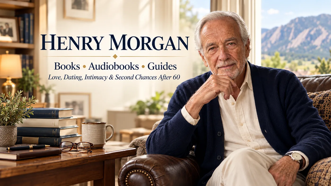 Henry Morgan brand banner: Books, Audiobooks, Guides. Love, Dating, Intimacy and Second Chances After 60